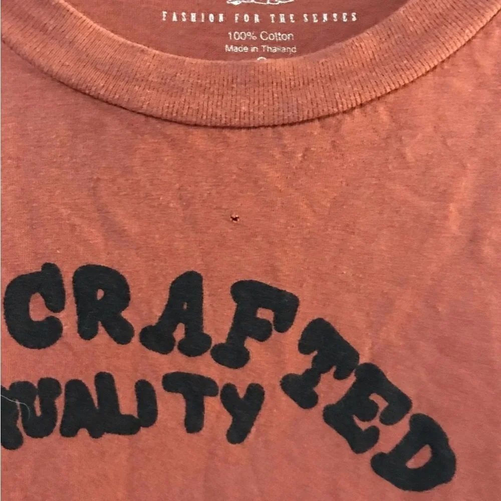 True Religion T-shirt Burt orange small